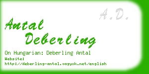 antal deberling business card